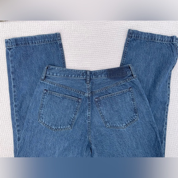 New Abercrombie & Fitch Loose Fit Dark Blue Jeans New Denim - Picture 10 of 10